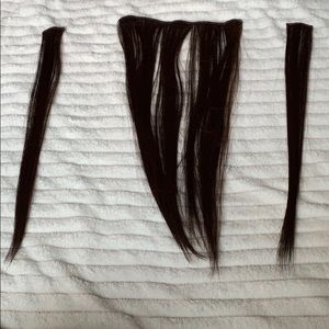 Dark brown hair extensions